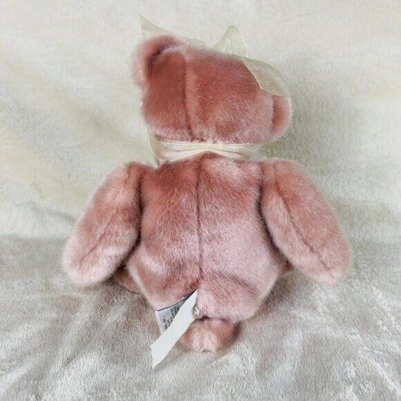 Gund 2002 Peoples Diamond Make Wish Mother Bear Pink Stuffed Plush Teddy Vintage - Picture 6 of 13